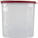 Rubbermaid Flex and Seal Cereal Keeper, 1.5 Gallon, BPA-Free, Clear with Red Lid, Airtight
